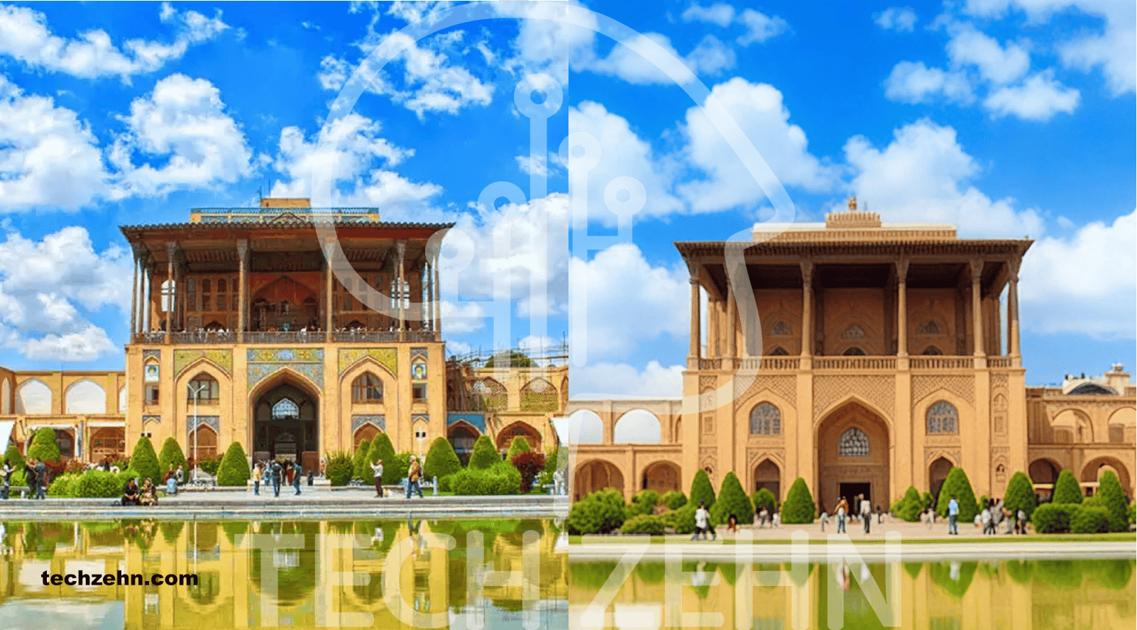 نمونه ای از تفاوت بین تصویر معمولی و عکس سهبعدی ساختهشده با هوش مصنوعی Dzine