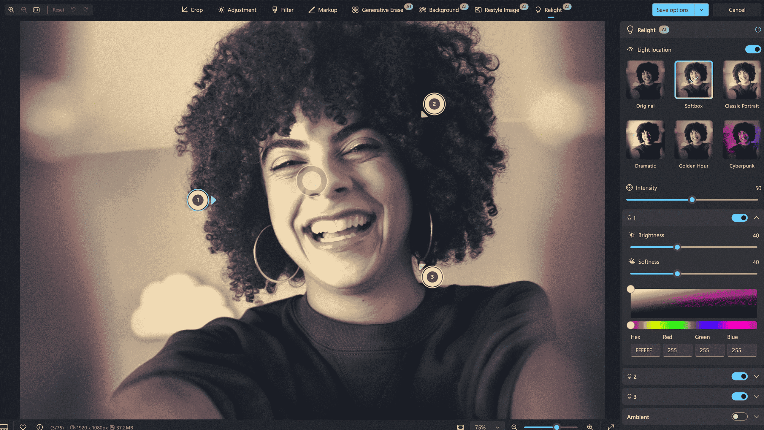 جستجوی هوشمند و نورپردازی خلاقانه در Microsoft Photos