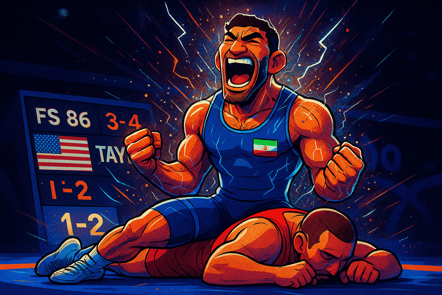 صحنه حماسی ورزشی حسن یزدانی