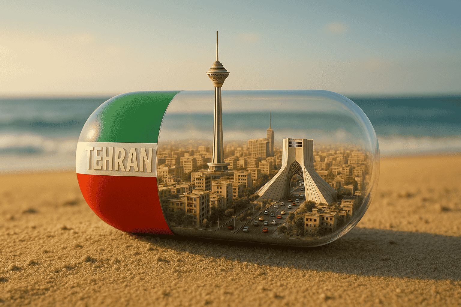 ساخت نمایی از شهر تهران درون کپسول به کمک پرامپت گردشگری