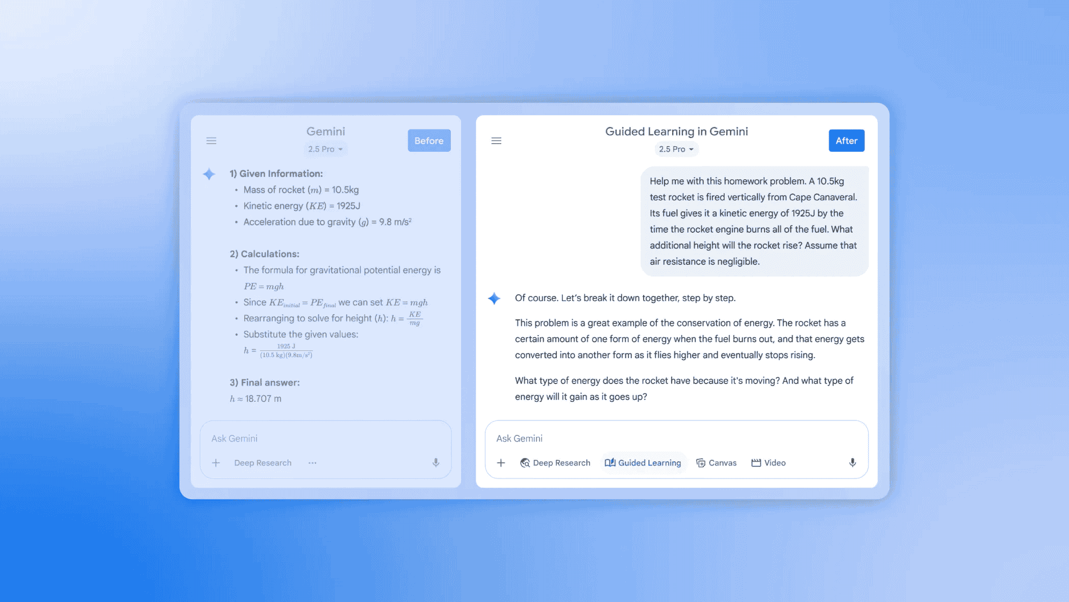 قابلیت Guided Learning در Gemini تجربه یادگیری عمیق‌تری را رقم زده است.