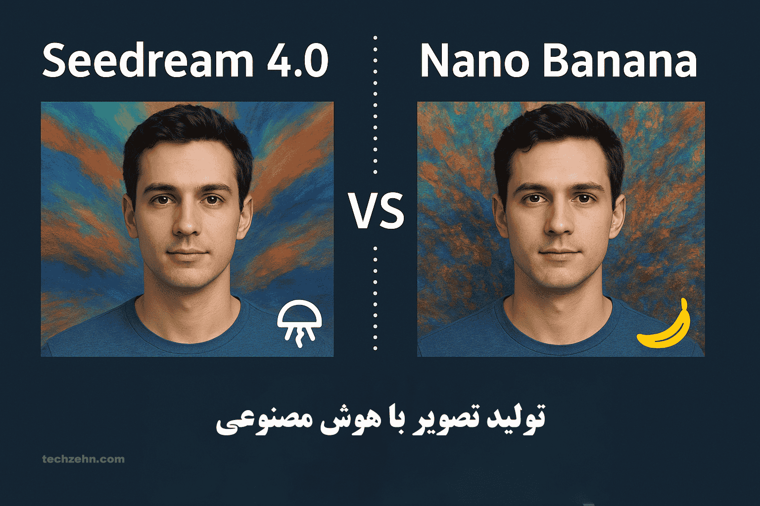 مقایسه‌ی Seedream 4.0 و Nano Banana در دقت و کیفیت تولید تصویر با هوش مصنوعی.