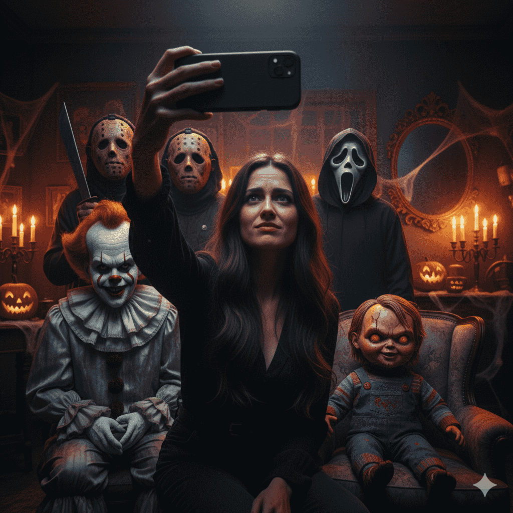 بهترین سلفی هالووین تا الان! با ادیت عکس هالووین با هوش مصنوعی، دوستان ترسناکتون رو دور هم جمع کنید و یک عکس فراموش نشدنی بگیرید.