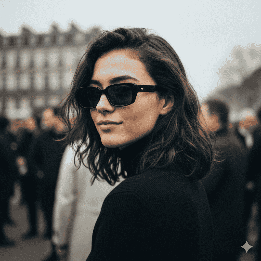 پرتره پاپاراتزی با استایل خیابانی در فضای پاریس به کمک سایت جمنای