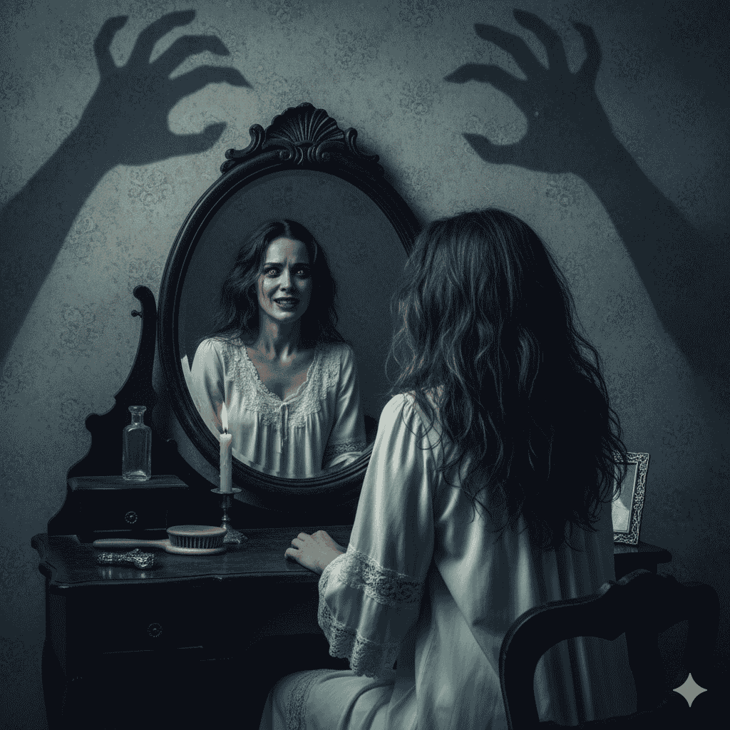 این تصویر که همزمان هم زیباست و هم به شدت ترسناک، با جادوی ادیت عکس هالووین با هوش مصنوعی خلق شده است!