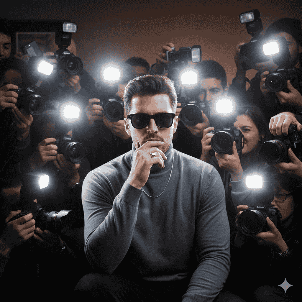 فلش‌های دوربین و استایل پاپاراتزی با پرامپت ساخت تصاویر حرفه‌ای با سایت Gemini