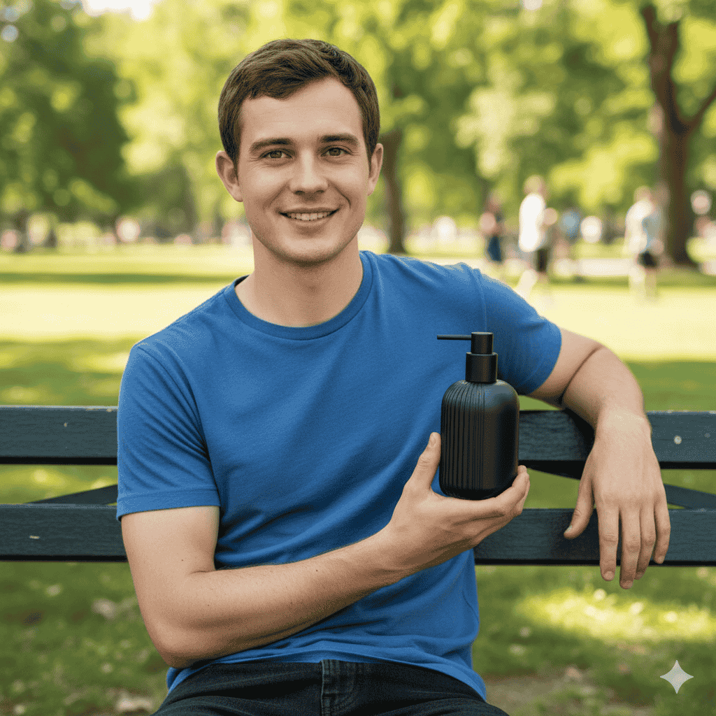 تصویر محصول و کاراکتر در محیط دلخواه برای ساخت ویدیوی تبلیغاتی