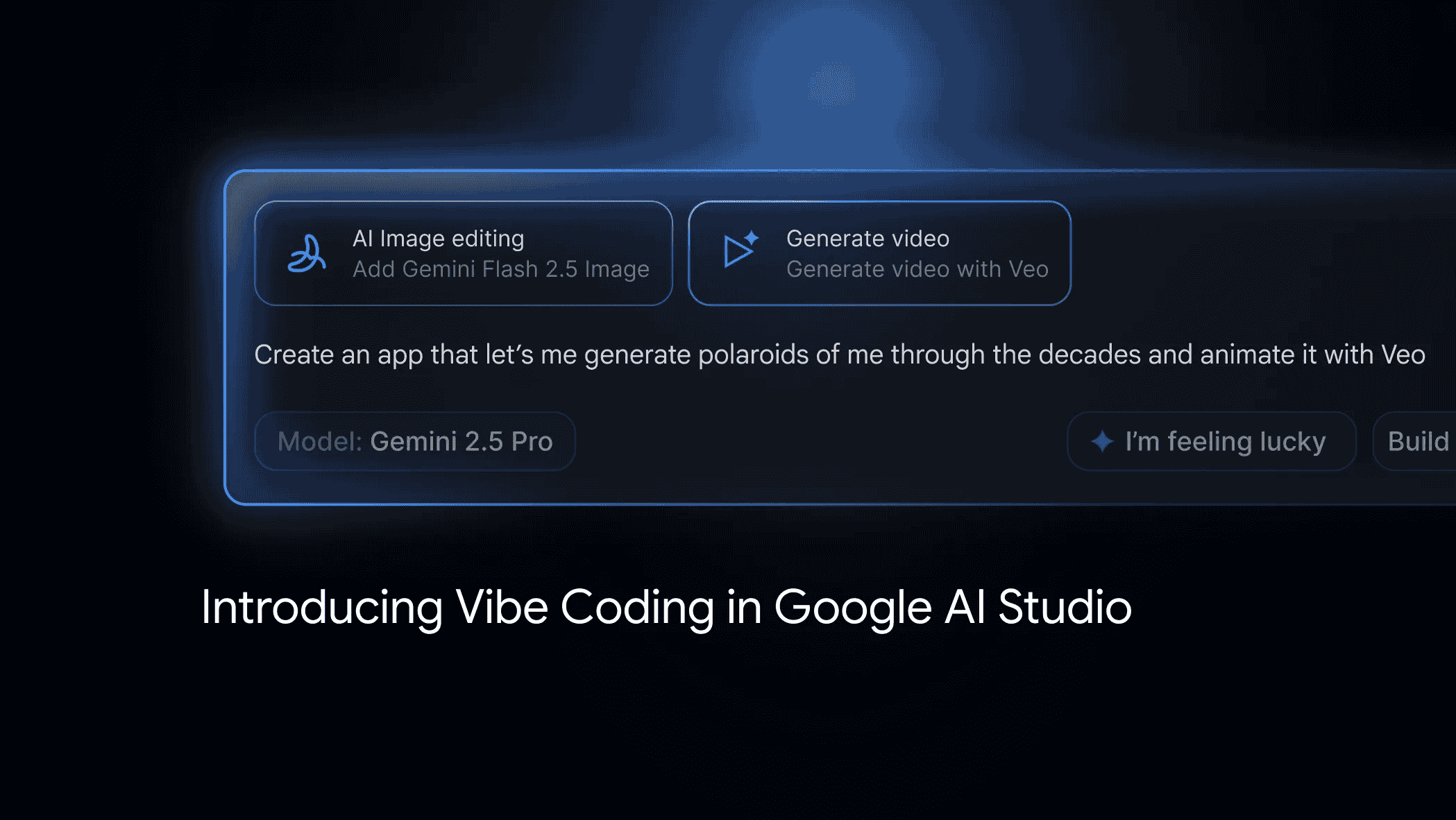 با وایب کدنویسی در Google AI Studio، ایدهات فقط با یک دستور به اپ هوش مصنوعی واقعی تبدیل میشود.