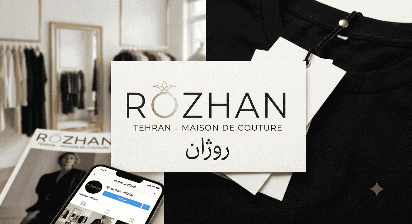 لوگوی برند مدپوشاک با طراحی جمنای